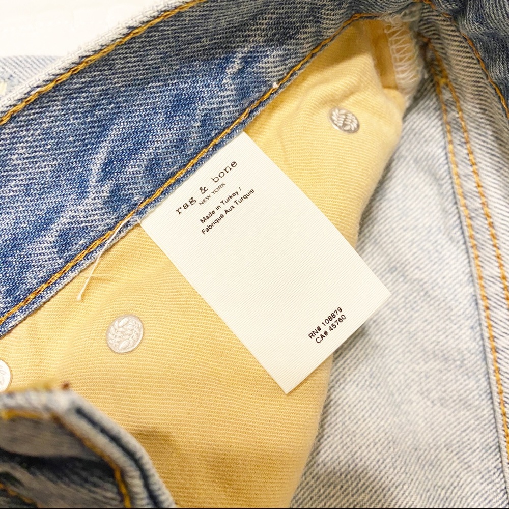 Rag & Bone Maya High Rise Denim Shorts 28 - Picture 9 of 11